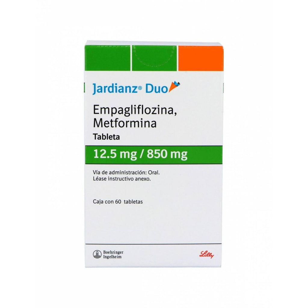 JARDIANZ DUO 12.5mg/850mg Antidiabético 60 Tabletas