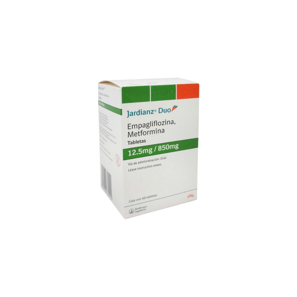 JARDIANZ DUO 12.5mg/850mg Antidiabético 60 Tabletas