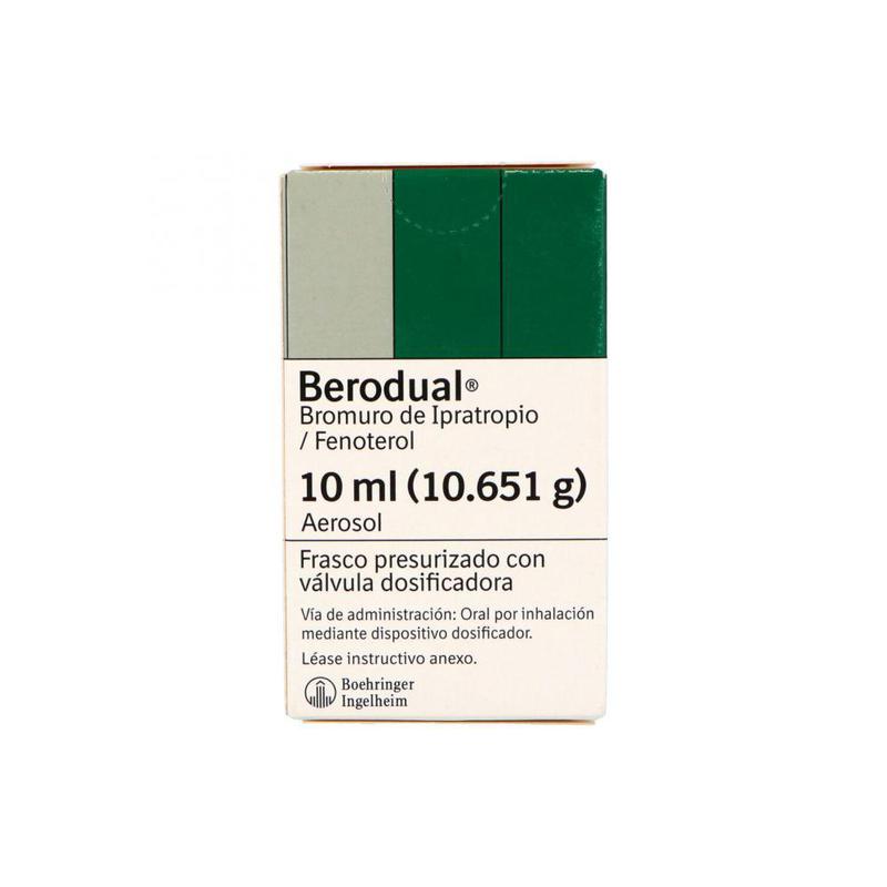 Berodual Suspensión Aerosol, 10 ml.